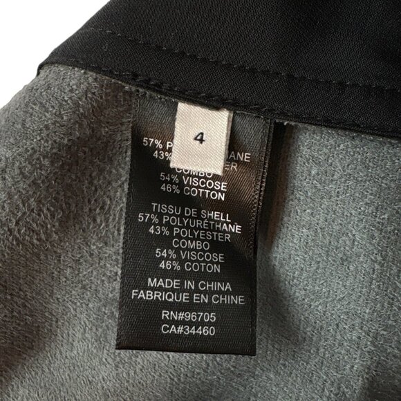 Rebecca Taylor RTR Faux Leather Buttoned Long Sleeve Romper Black Size 4 - Picture 10 of 11